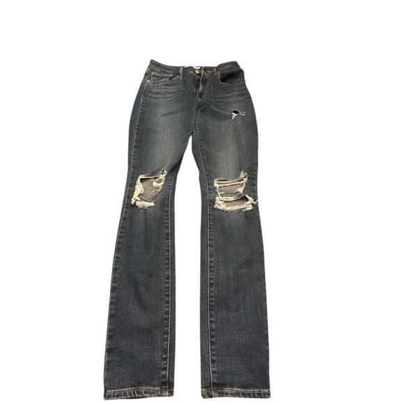 Women’s Levi’s Distressed Blue Skinny Jeans - Picture 2 of 7